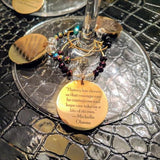 Warriors of Wisdom Wine Charms (Set of 6): Colin, the Obamas, RBG, William Barber